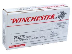 Winchester USA 223 Remington Ammo 55 Grain Full Metal Jacket